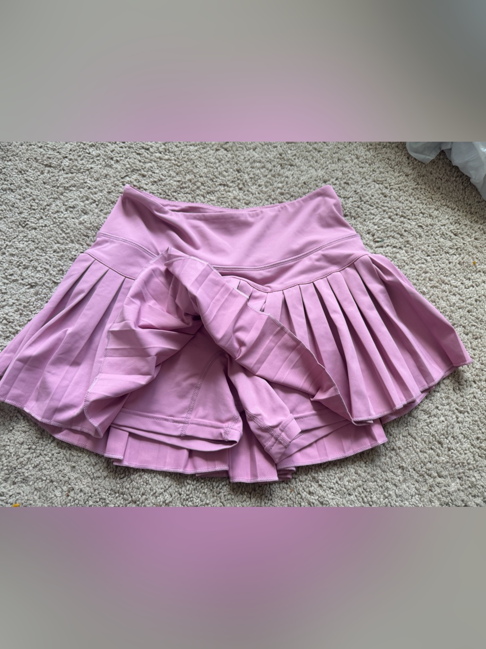 Gold Hinge Pink Pleated Athletic Tennis Skort Skirt Size Small/ young adult - Picture 3 of 3